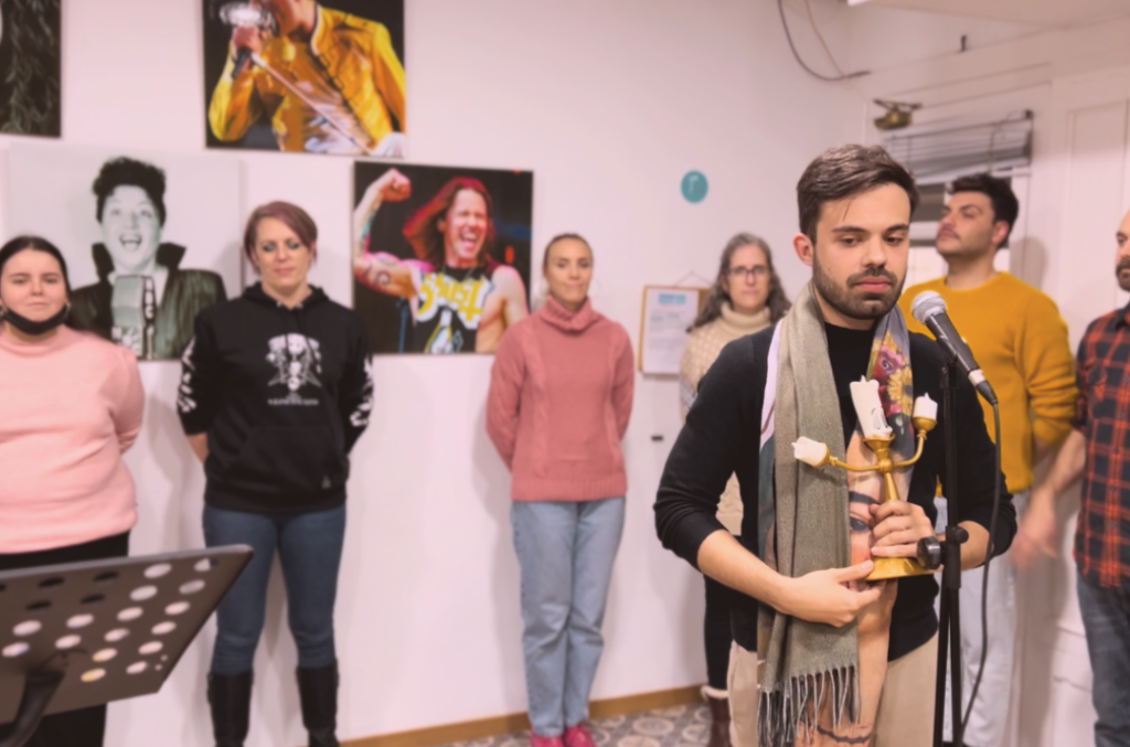 Coro de alumnos en Escuela de Canto Toledo